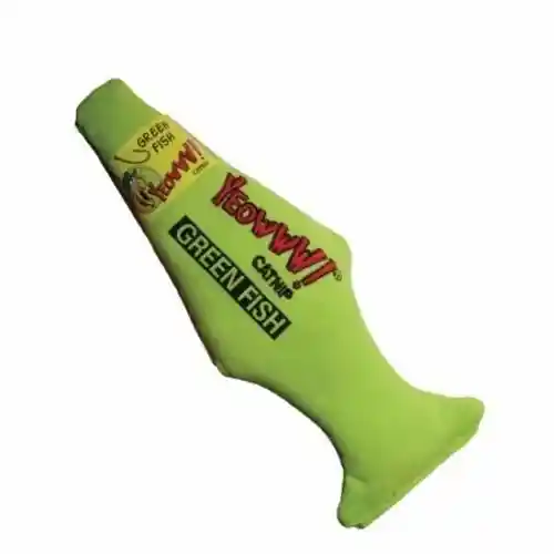Yeowww Greenfish Catnip Toy