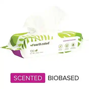 Earth Rated Lavender Wipes 100