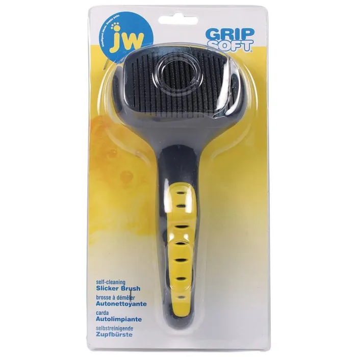 JW Small Self-Cleaning Slicker Brush
