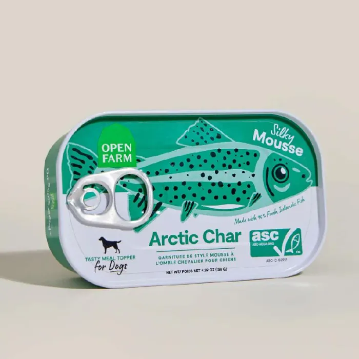 Open Farm Dog Topper Arctic Char Tin 4.59oz