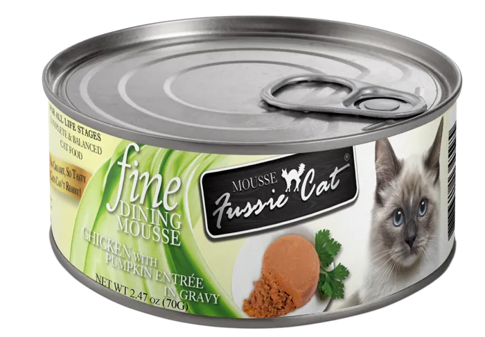 Fussie Cat  Fine Dining Chicken/pumkn Mousse 2.47z