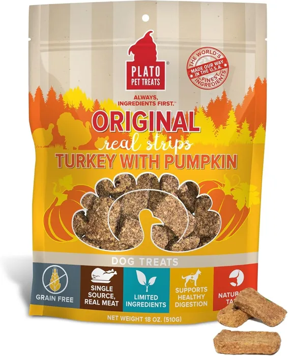 Plato 18oz Turkey & Pumpkin Strips