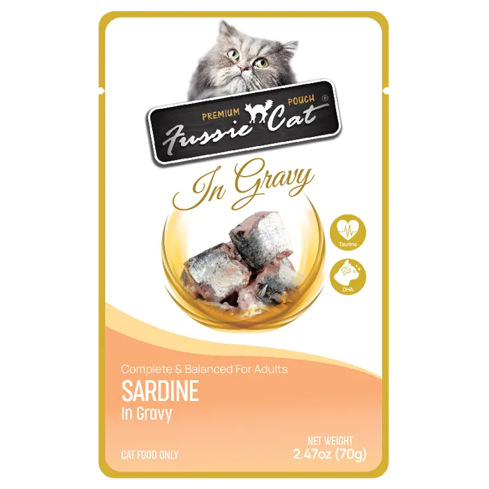Fussie Cat 2.47oz Sardine Gravy PCH