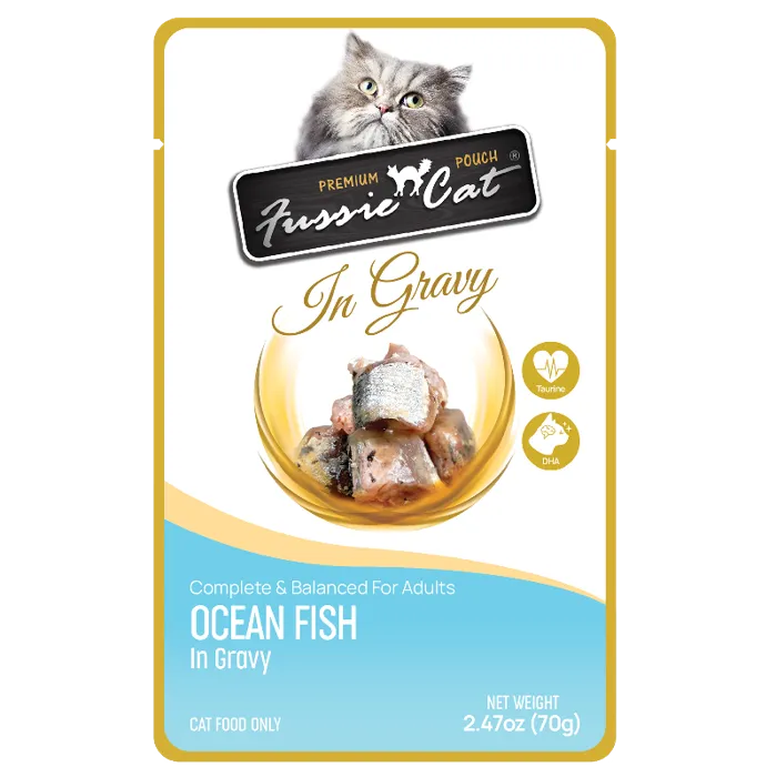 Fussie Cat 2.47oz  Ocean Fish Gravy PCH