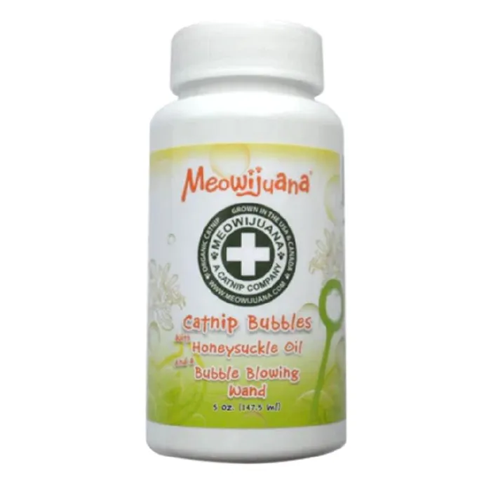 Meowijuana Catnip - Catnip & Honeysuckle Bubbles 5oz