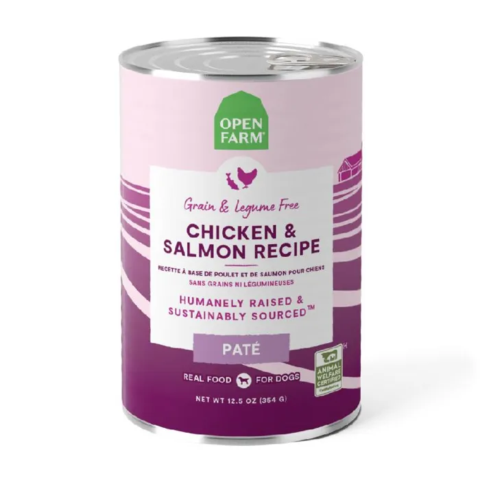 Open Farm Dog Chicken Salmon Pate Can 12.5oz