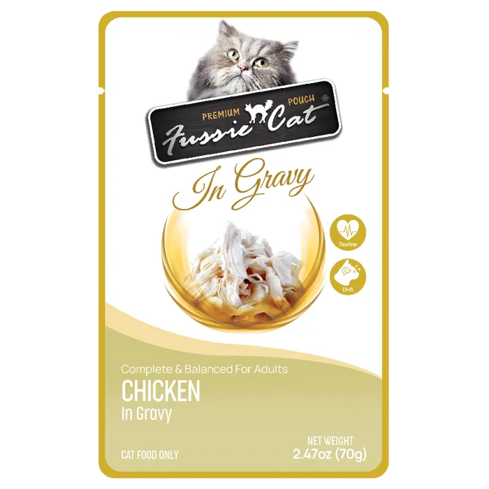 Fussie Cat 2.47oz Chicken W Gravy PCH