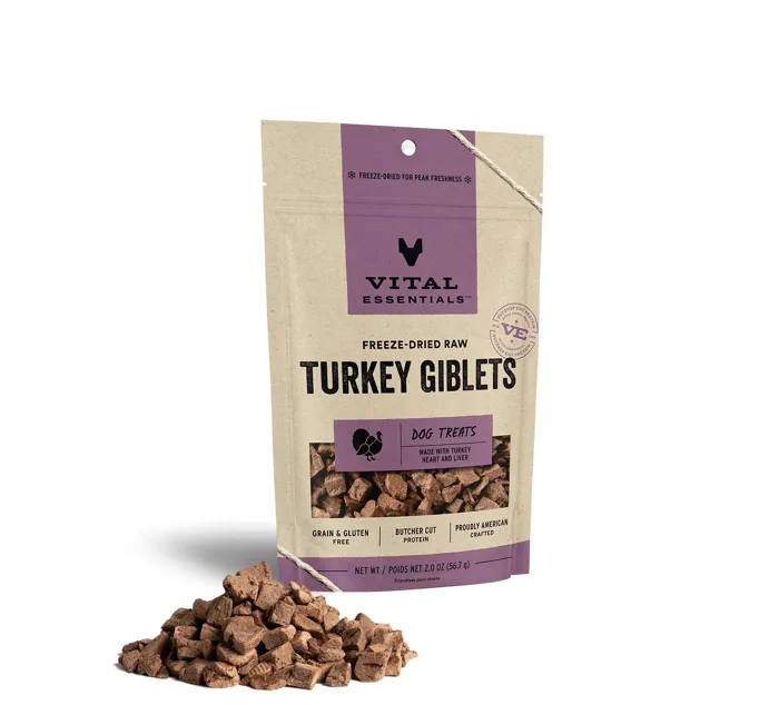 Vital Essentials 2.5oz Turkey Giblets