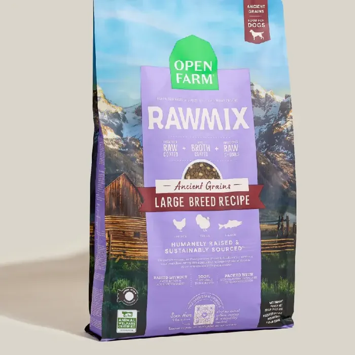 Open Farm Dog Dry Rawmix Large Breed Ancient Grains 20#