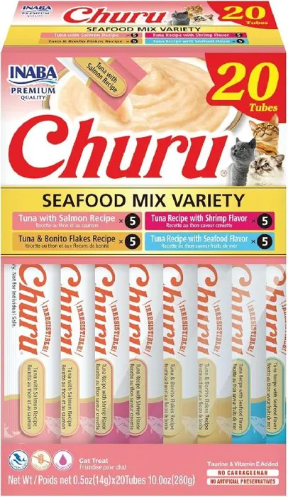 Inaba Churu Seafood Variety Cat 20 ct
