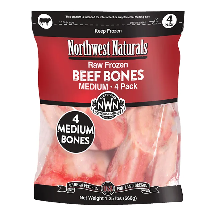 Northwest Naturals 3-5" Beef Marrow Bones 4pk