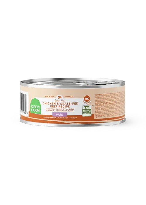Open Farm Cat Chicken Beef Pate Can 5.3oz