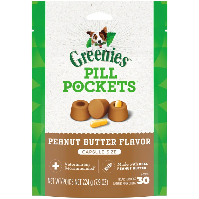 Greenies 7.9oz  Pill Pockets  Peanut Butter Caps